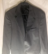 Chaps Ralph Lauren Men  s 41T Gray Pure New Wool Blazer Sport Coat Made Canada