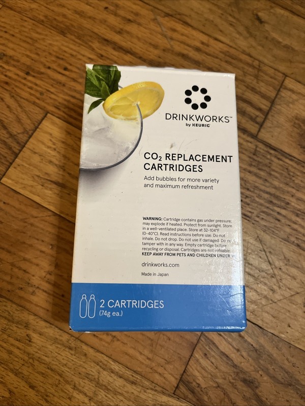 Drinkworks by Keurig Co2 Replacement Cartridges for Home Bar New