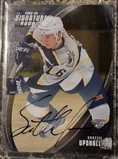 2002-03 ITG Be A Player Signature Series Scottie Upshall GOLD Rookie Auto RC