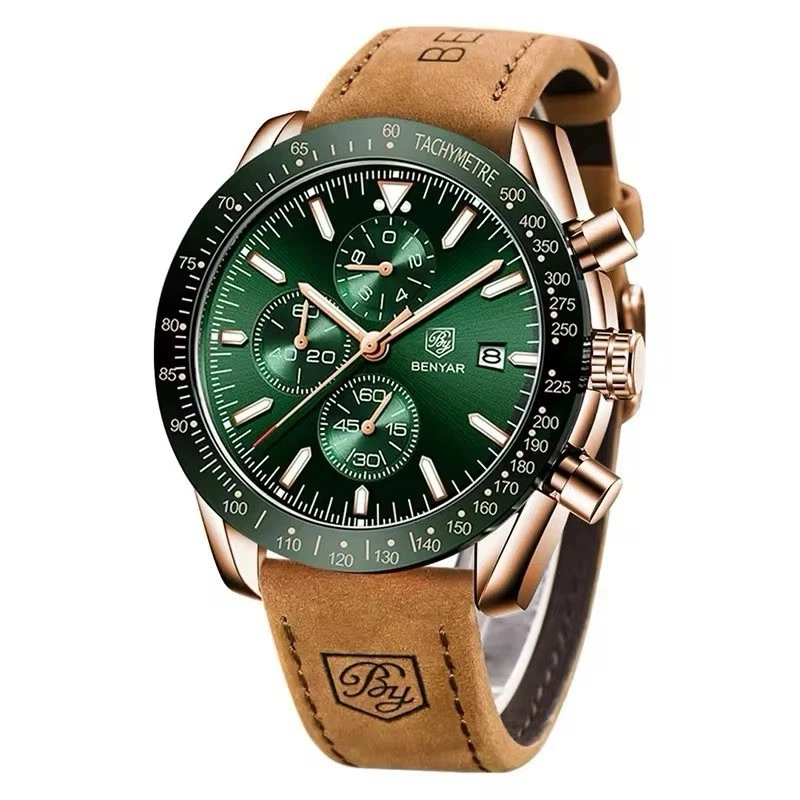 BENYAR Quarzuhr Modell BY-5140 mit Chronograph und Datumsanzeige - Bild 1 von 4