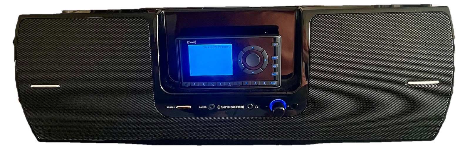 Sirius XM Satellite Portable Boombox Dock w/ AC Power Adapter + XEZ1 Radio Works