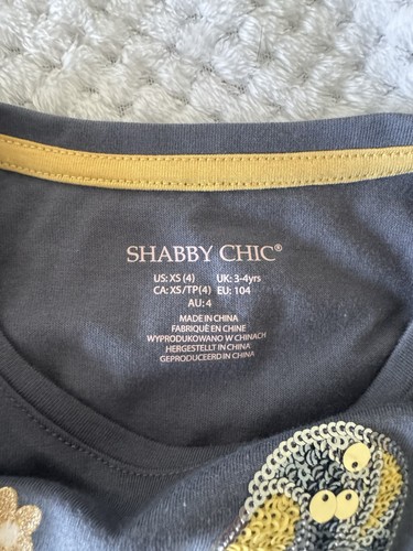 Size XS ( 4 ) Shabby Chic Girls Top, Grey/blue - Picture 3 of 6