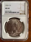 1924 $1 Peace Dollar