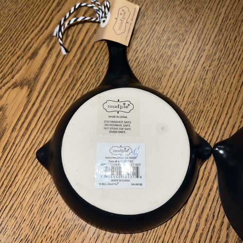 Mud Pie Mini Pecan Pie Skillet Set New - Picture 4 of 5