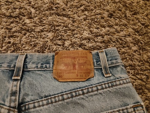 Vintage Levis 550 Shorts Mens 34 (Actual 32) USA Made 0102 10" Inseam Cut Off - Picture 5 of 8