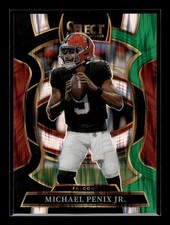 2025 Panini Select - Concourse Michael Penix Jr. #46 Black & Green Shock Prizm