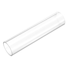 Rigid Round Clear Tubing 32mm ID x 35mm OD x 150mm Length Plastic Tube