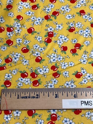 Moda 30s Playtime 100% cotton fabric by the yard 36x44 Cherries Flowers 23371 15