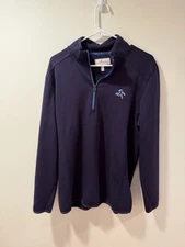 Payne Stewart Brand, Navy,  Quarter Zip Sweater - Size Large