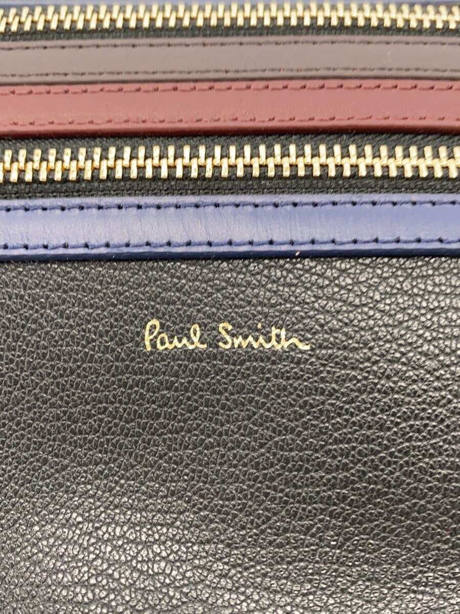 Paul Smith Backpack Leather Black Solid from Japan - image 5