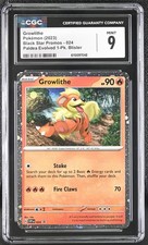 Pokemon Growlithe Kosmos Holo #24 Scarlet & Violet Promo 2023 - CGC 9 Mint