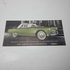1956 Ford Thunderbird Sales Brochure Booklet Catalog Original Vintage 1956 Ford Thunderbird Sales Brochure Booklet Catalog Original Vintage