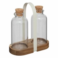 5five Simply Smart vinegar and oil set 3-piece cruet vinegar bottle oil bottl...