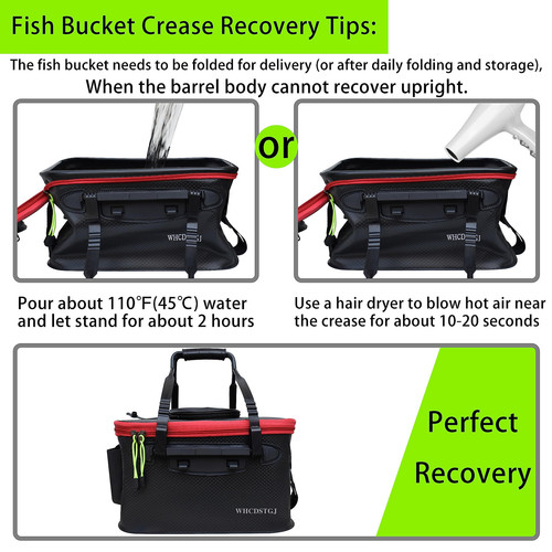 WHCDSTGJ Fishing Bucket, Multifunctional Foldable Portable Fishing Bucket, EV... - Picture 5 of 6