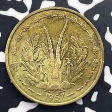 1957 French West Africa 25 Francs Lot#C2805