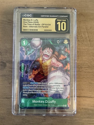 Monkey.D.Luffy (Alternate Art) graded CGC 10 for sale on eBay