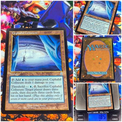 MTG Cephalid Coliseum   NM Magic The Gathering TCG Odyssey 2001 Land OG