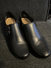 Clarks Emslie Warren Shoe Bootie Shootie Black Size 8 M Leather