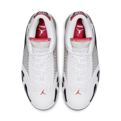 Size 9 - Supreme x Air Jordan 14 Retro White for sale online | eBay