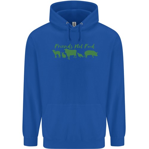 Animals Are Friends Not Food Vegan Childrens Kids Hoodie - Picture 9 of 39