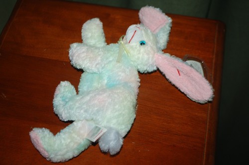 COTTONBALL the Bunny Rabbit - Ty Beanie Baby - MWMT - Fast Shipping - Picture 3 of 4