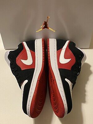 Nike Air Jordan 1 Low Gym Red Black White W9 M7 5 Ebay