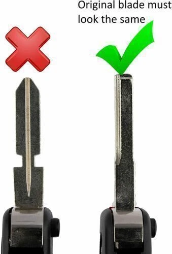 2 Carros Abatible Control Remoto Llavero 1 Botón Estuche Carcasa Cubierta Para Mercedes-Benz 1984-2004 Foto 2 de 4