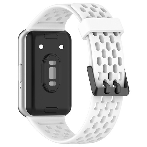 Silicone Smart Watch Strap Sports Watchband for Samsung Galaxy Fit 3 (White) - Afbeelding 3 van 9