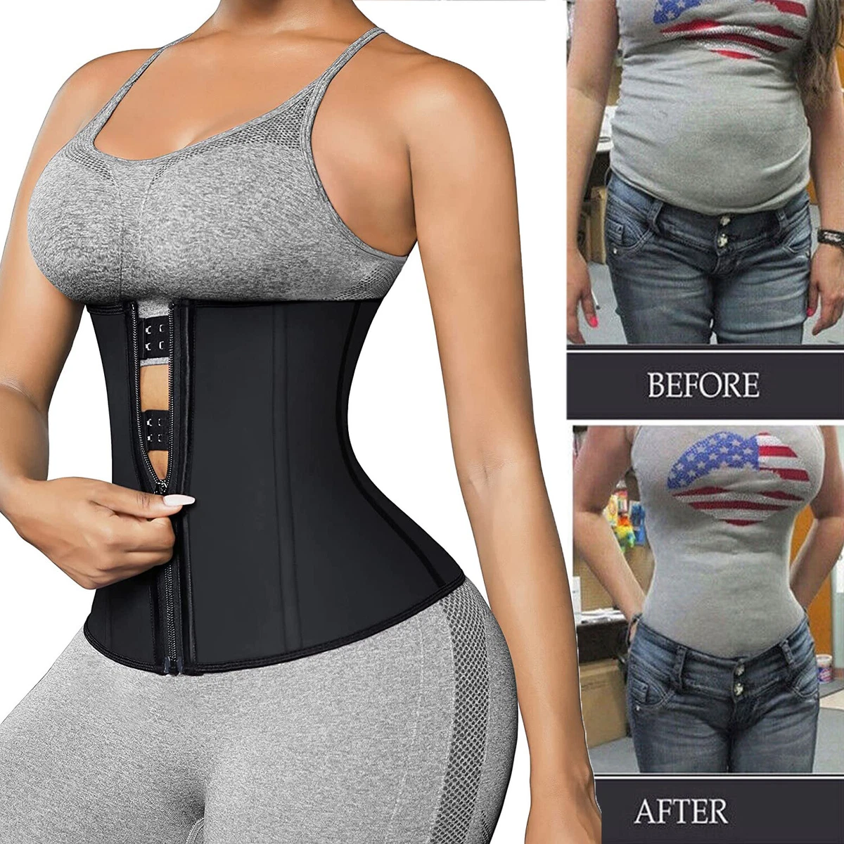 Fajas Colombianas Cinturilla Faja Latex Waist Trainer Corset Body Shaper  Control