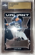 2018 Leaf Valiant Draft LUIS URIAS Clear Black Pre-Production Proof 1/1