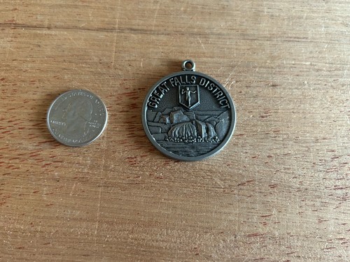 Great Falls District FOB Medal Award Pendant Montana Vintage Sports Athletics - Picture 15 of 21