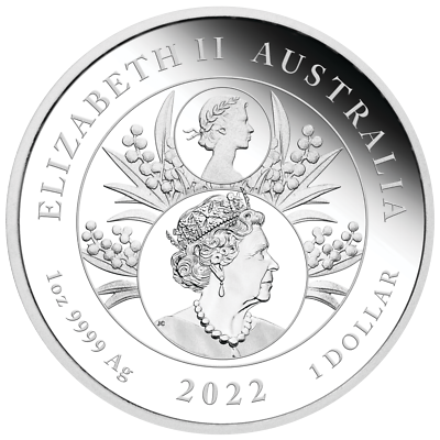 The Queen's Platinum Jubilee 2022 1oz Silver Proof Coin $1 H.M. Q.