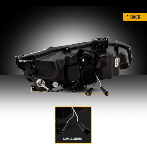 LED Four Lens Headlights For Honda Civic 2016-2021 Blue DRL w/Animation Set - Picture 17 of 18