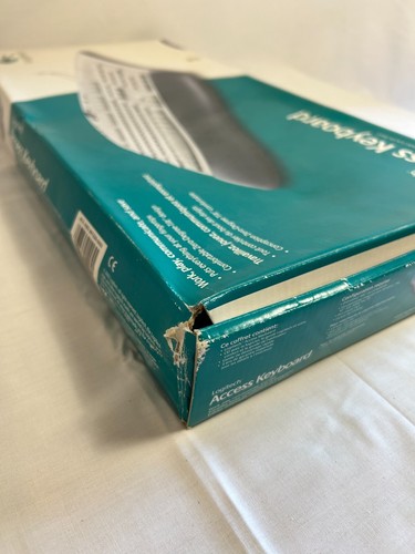 Vintage Logitech Access Keyboard Wired PS/2 Comfortable Zero Degree-Tilt QWERTY - Picture 12 of 12