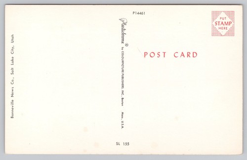 Grüße aus Utah bildliche Staatskarte Salt Lake City Kapitol Postkarte - Bild 2 von 2