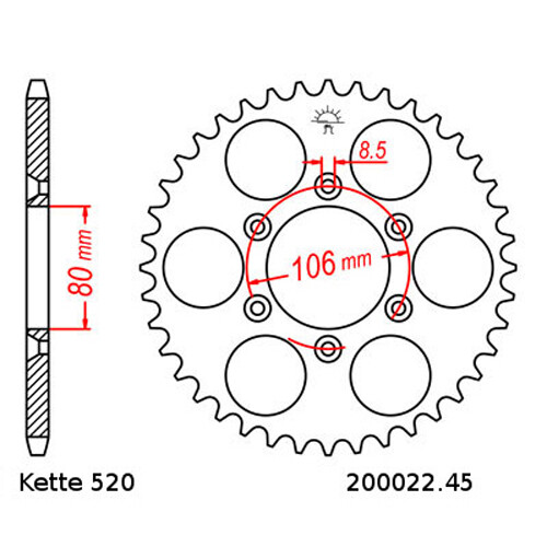 Kit Chaîne Aprilia MX125 04-07 Chaîne DID 520 112 Ouvrir 15/45 - Bild 3 von 4