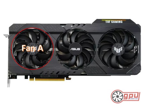 ASUS TUF GAMING 3060 3070 3080 Ti OC RTX Replacement Fan Set [OEM] - Picture 11 of 15