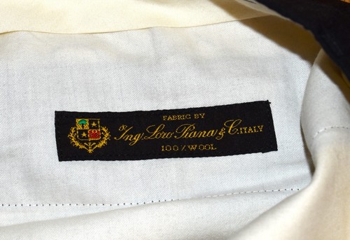 Brooks Brothers Madison 1818 Loro Piana Men's 40/31.5 Dark Grey Wool Pants - Picture 9 of 10