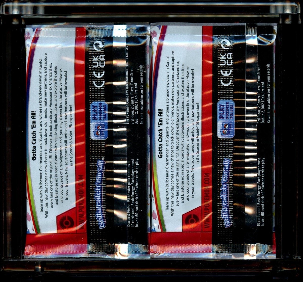 AUTHENTIC Pokemon 151 Box Lot  36x Sealed Booster Packs + THICK Acrylic  Case | eBay