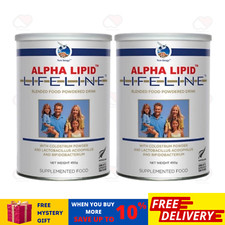 2 X New Alpha Lipid Lifeline Colostrum Milk Powdered Drink 450g Free Ship