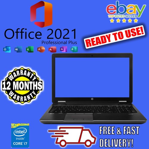HP ZBook 15 CAD CHEAP Windows 10 Office i7 16GB RAM 256GB SSD WARRANTY Laptop
