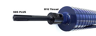 SDS PLUS SHANK FOR DIAMOND CORE DRILL BITS WITH M16 THREAD