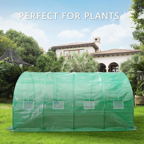 VIVOSUN Portable Walk in Greenhouse Outdoor Steel Frame Waterproof Planter House - Picture 21 of 92
