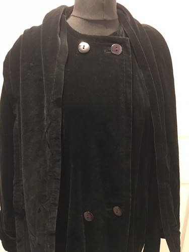 Stunning Vintage Louis Feraud Velvet Evening Coat. Size 12. - Picture 4 of 12