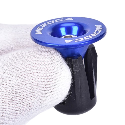 2x Bike Bar End Plugs Aluminum Road Bicycle Grip Anti-slip Firm Handlebar CD_i; - Picture 4 of 12