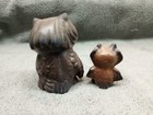 Vintage Roseline California Pottery Big Eyed Owls USA — photo 3