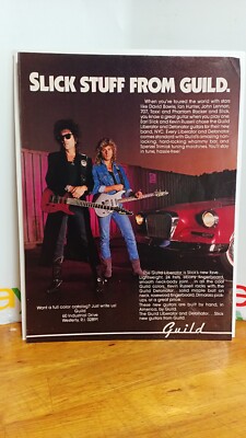 EARL SLICK GUILD LIBERATOR GUITARS ORIGINAL PRINT AD 11 X 8.5 B4 | eBay