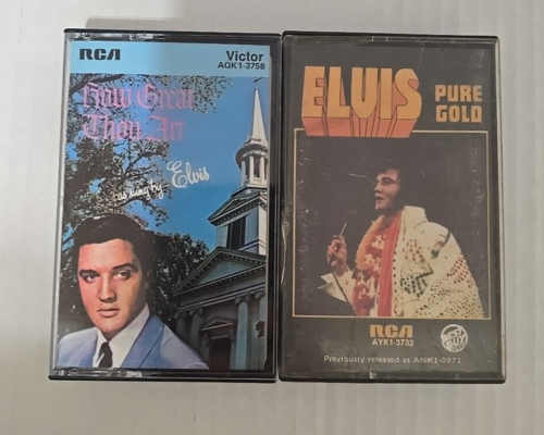 How Great Thou Art & Prue Gold Elvis Presley SET (Cassette, Oct-1990, RCA) - Picture 1 of 7