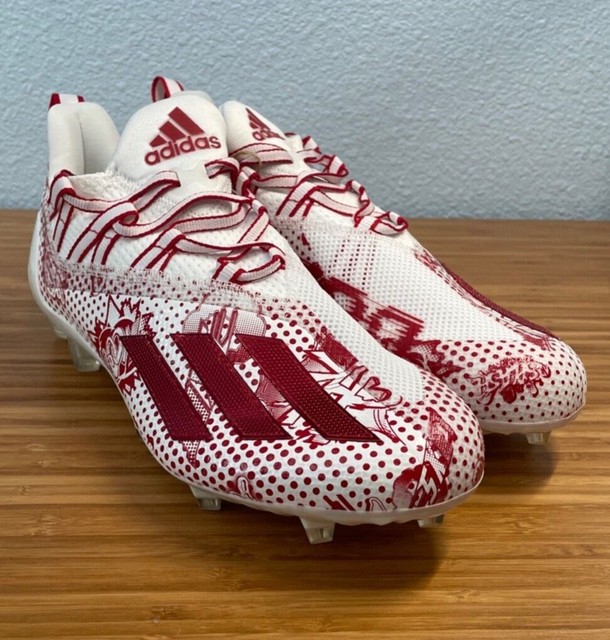 Adidas Adizero 11.0 Comics Men's Size 8 Football Cleats White Red FZ1162 Rare for sale online | eBay