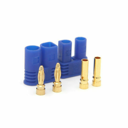 10 Pair EC2 2.0mm Male Female RC Lipo Battery Connector Gold Bullet Plug HOT - Picture 3 of 6